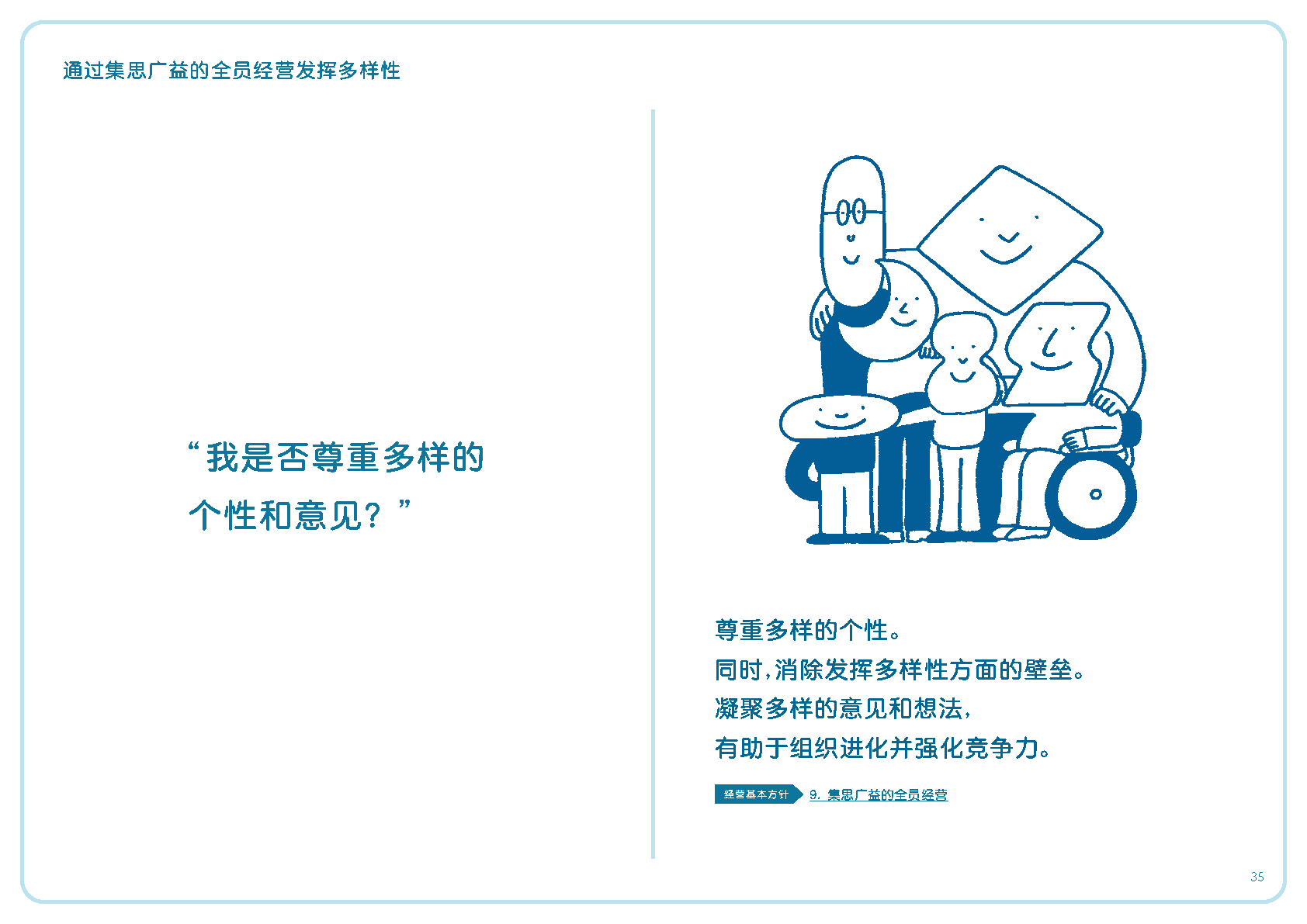 我是否尊重多样的个性和意见？